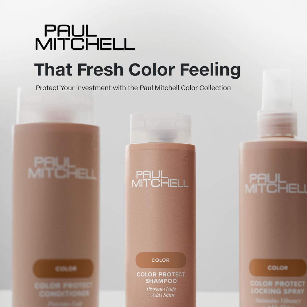 Uso diario de Paul Mitchell Color Protect para cabello coloreado y cuidado continuo.