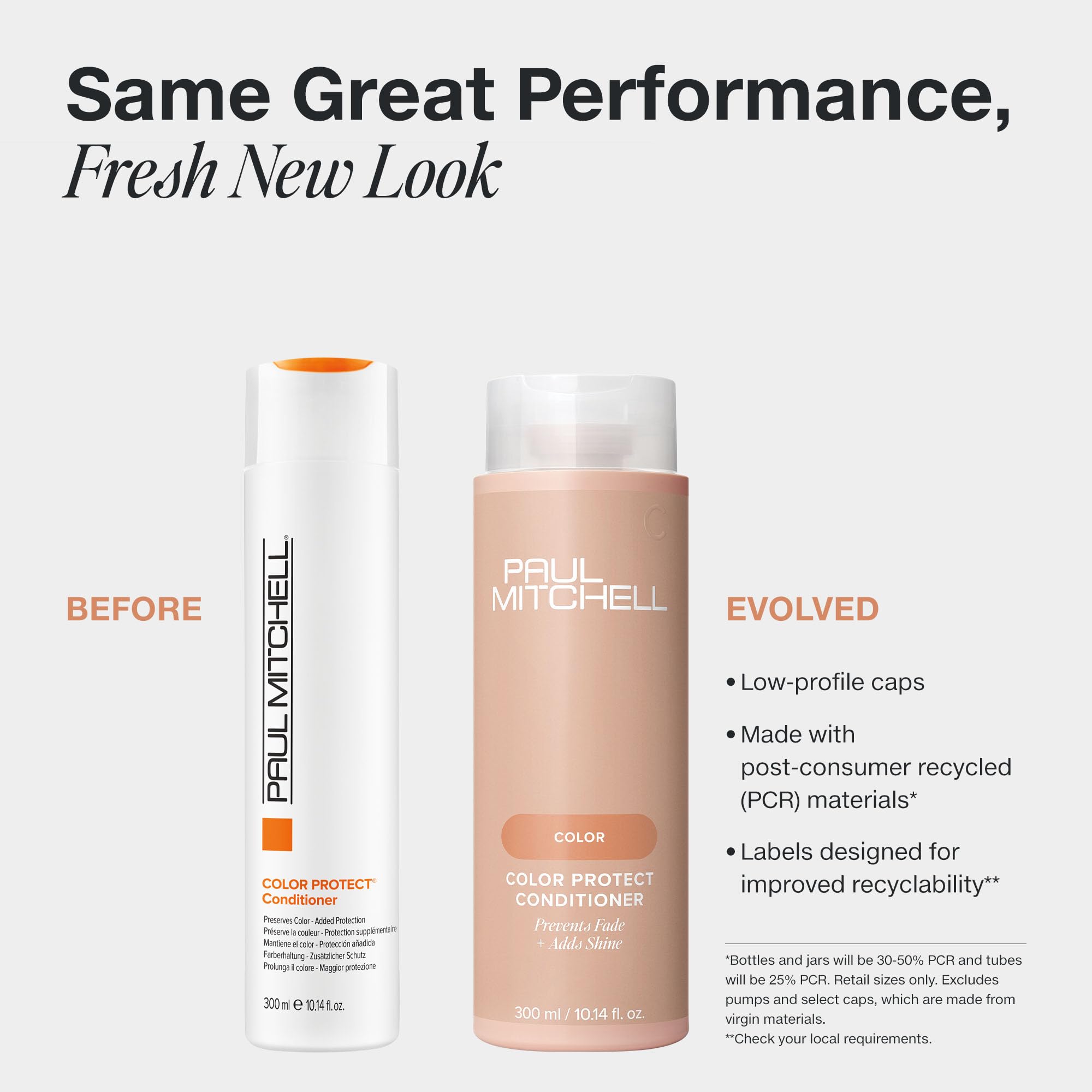 Etiqueta de Paul Mitchell Color Protect destaca la fórmula para cabello coloreado.