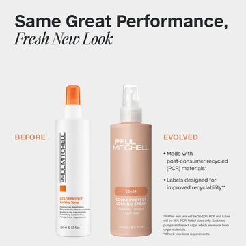 Paul Mitchell Color Protect Locking Spray – aplicación diaria para mantener el color más vivo.