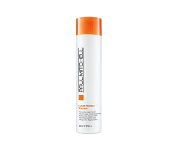 Paul Mitchell Color Protect Shampoo, botella visible, protege el color y aporta brillo duradero.