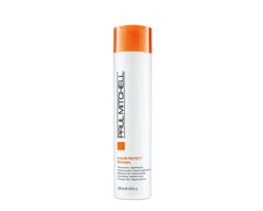 Paul Mitchell Color Protect Shampoo, botella visible, protege el color y aporta brillo duradero.
