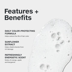 Paul Mitchell Color Protect Shampoo, envase reciclado como opción ecológica.