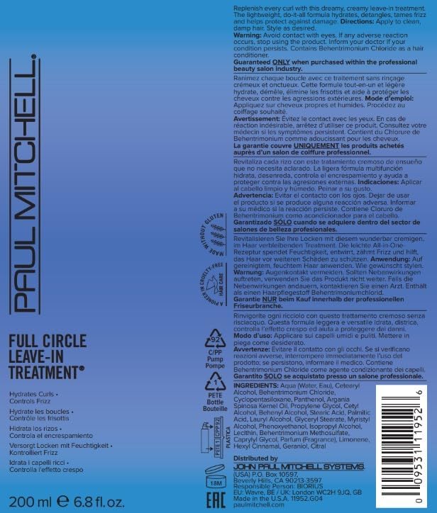Envase reciclado PCR de Paul Mitchell, opción sostenible.