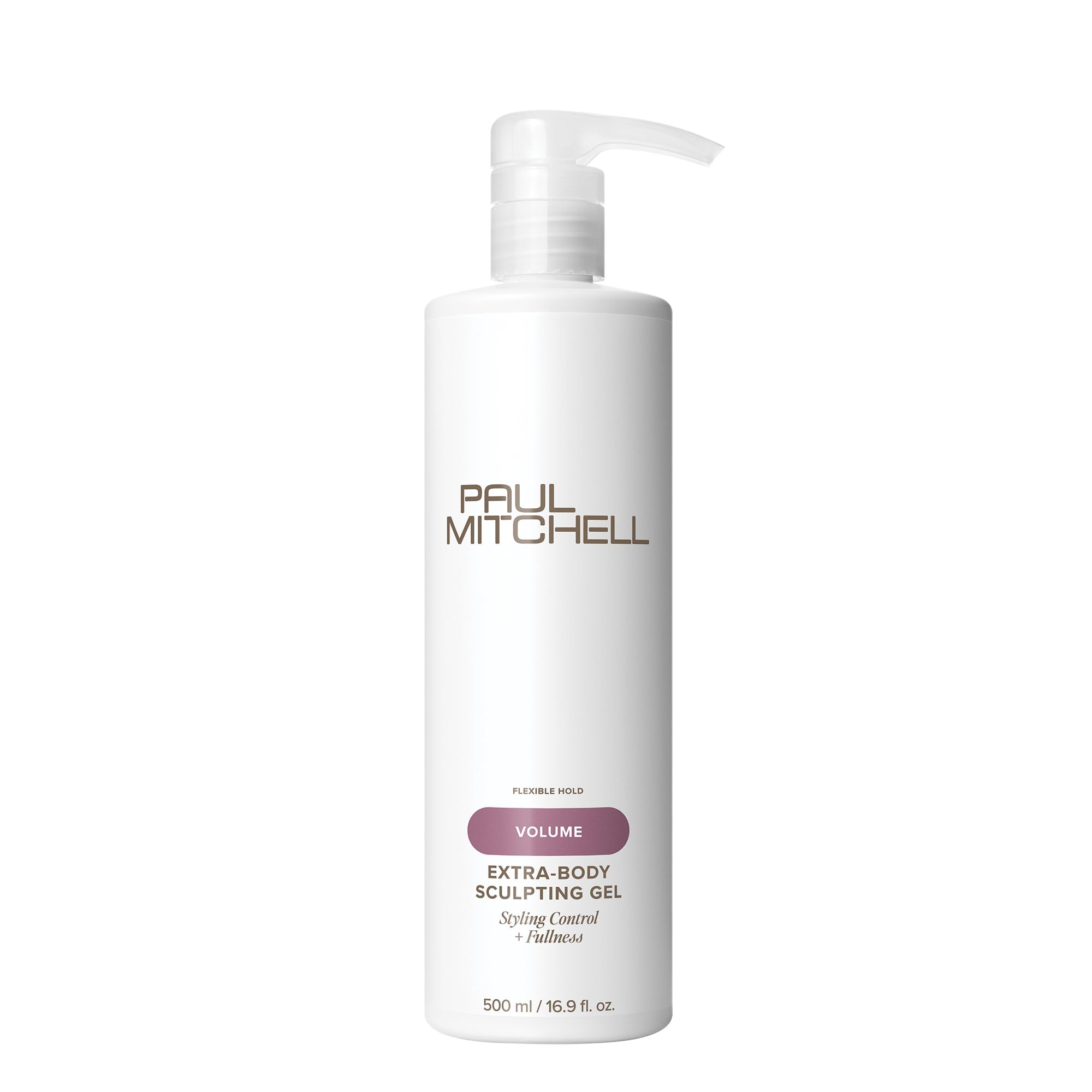 Paul Mitchell Extra-Body Gel: el bote muestra volumen y control flexible.