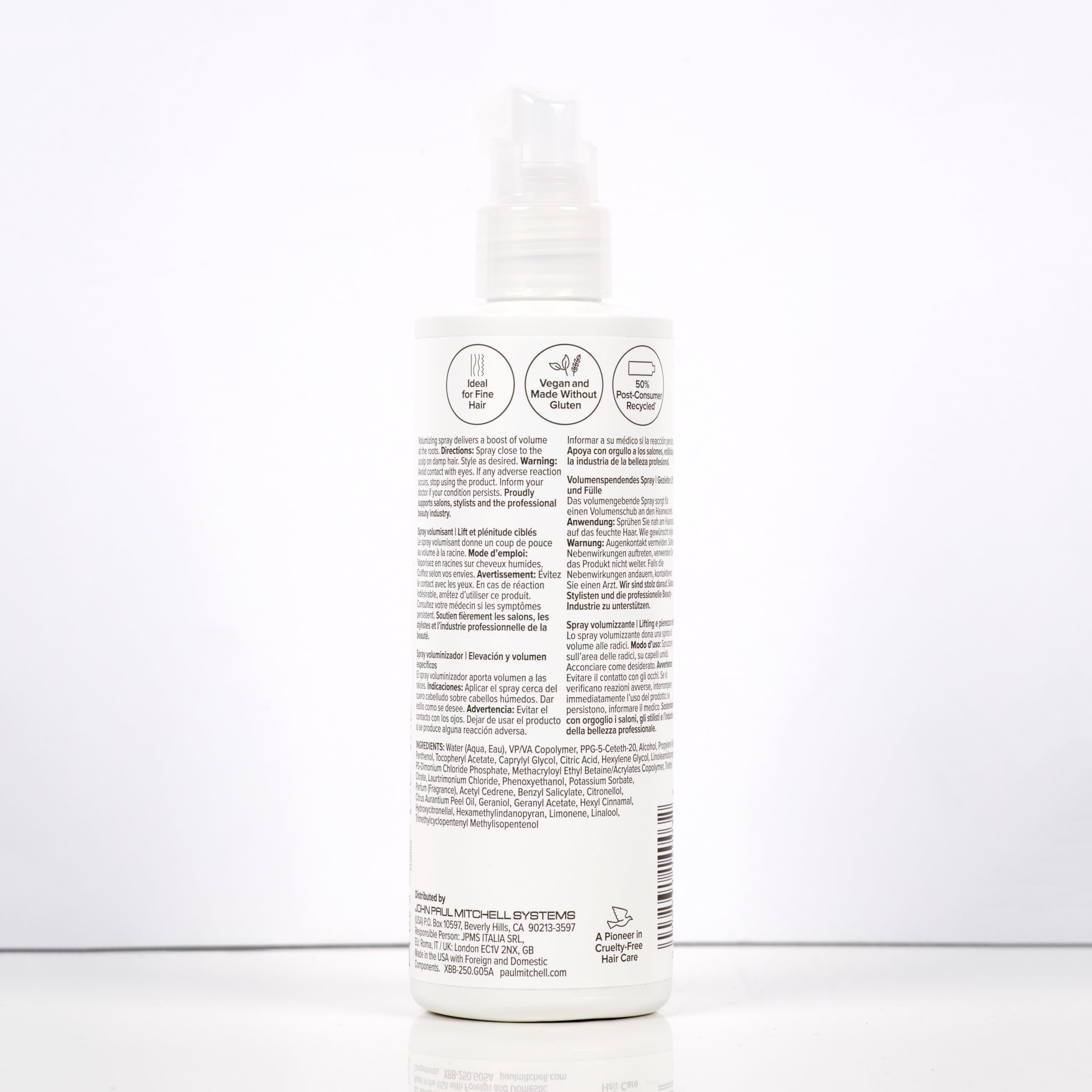 Paul Mitchell Extra-Body Root Boost, fragancia fresca y verde después del peinado.