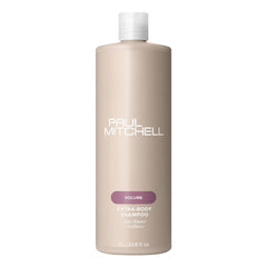 Paul Mitchell Extra-Body Shampoo, botella de 33 oz, para aportar cuerpo al cabello.