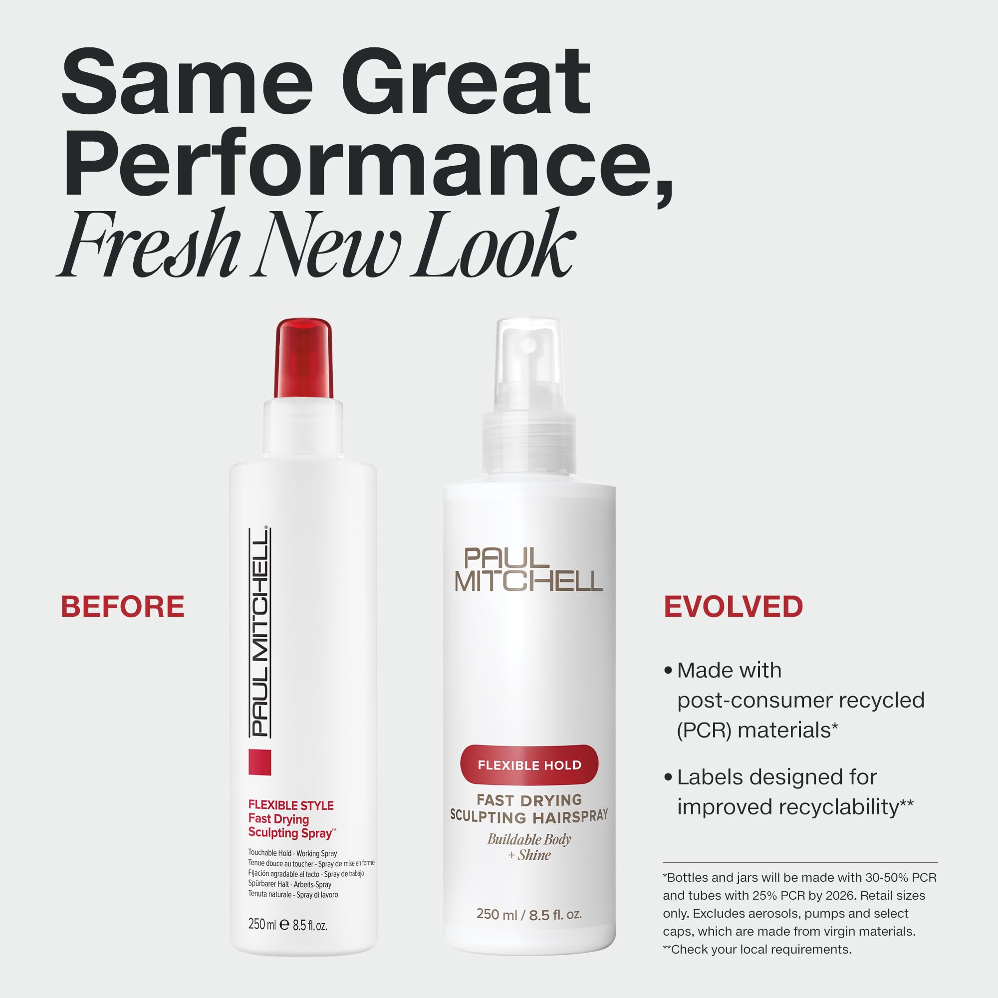 Spray suave de Paul Mitchell permite cuerpo y control flexible.