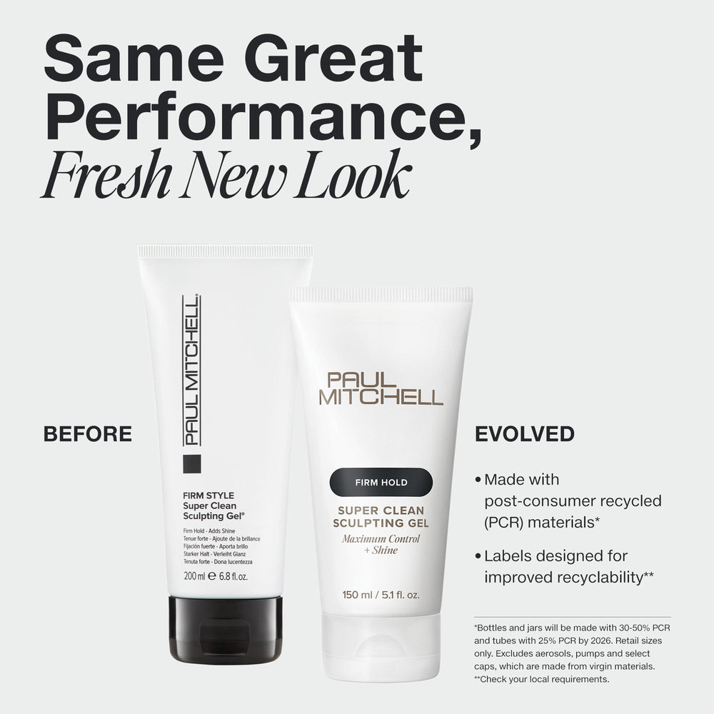 Paul Mitchell gel-modelador Super Clean, textura y brillo intensos para peinados duraderos