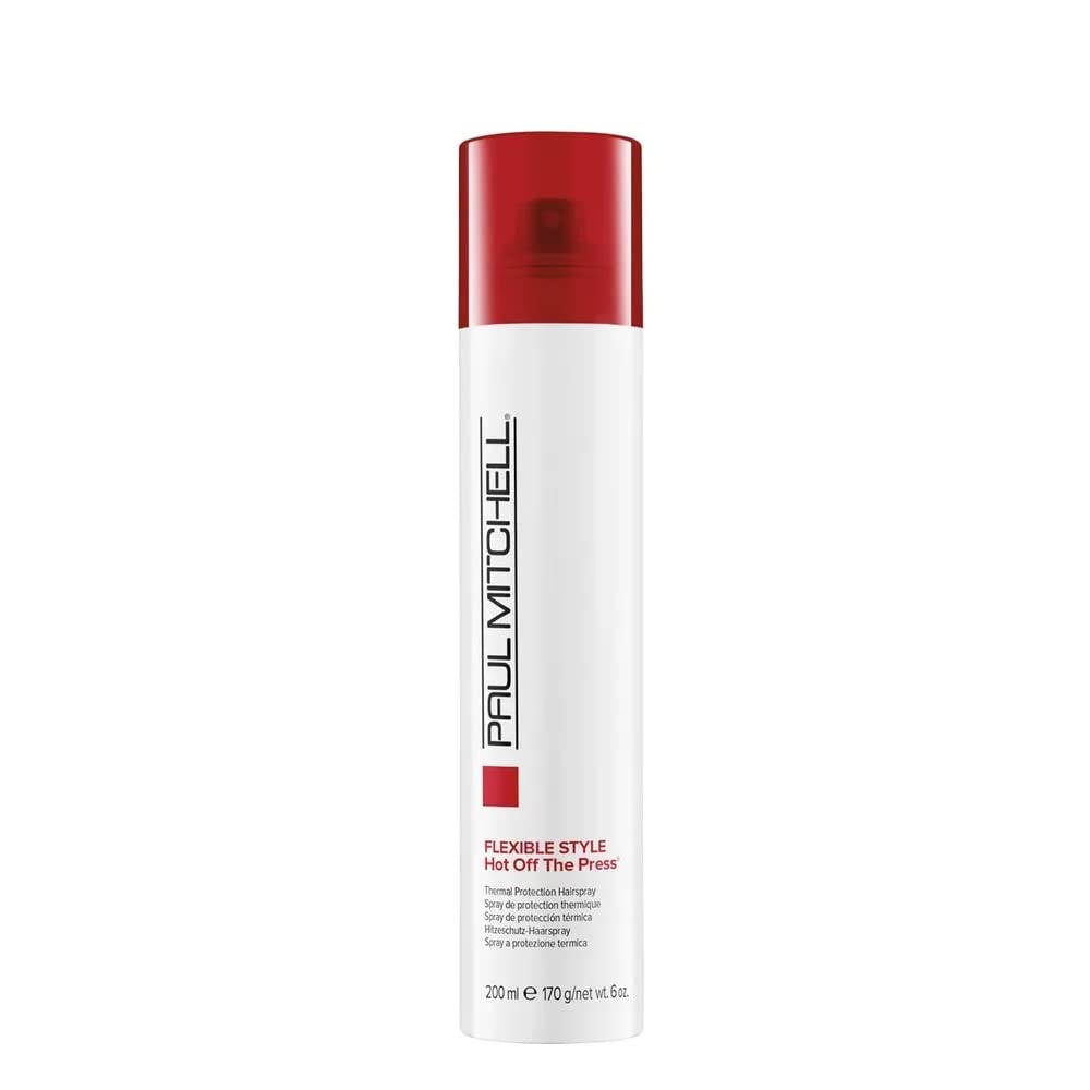 Paul Mitchell Hot Off The Press protege el cabello con protección térmica 450°F.