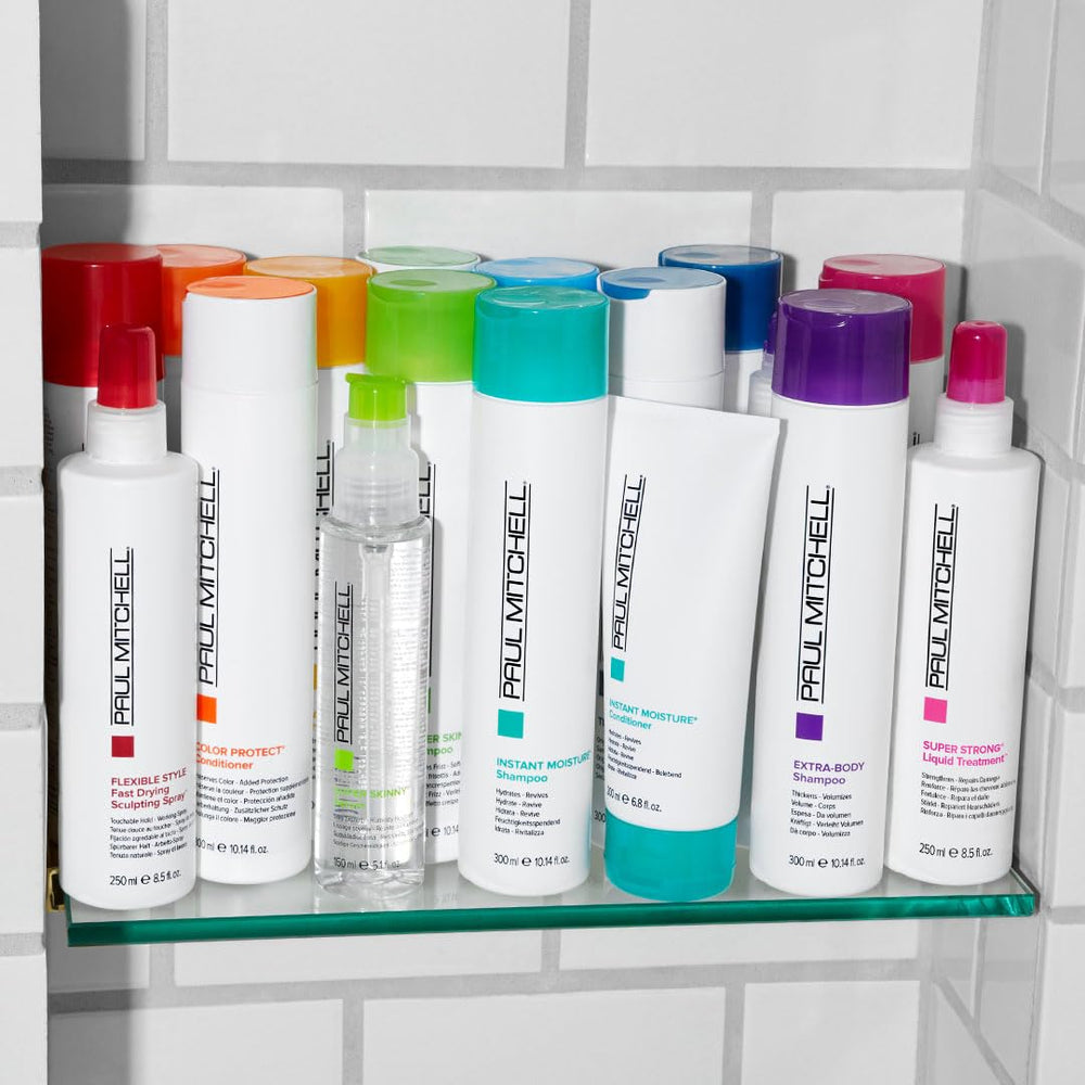Paul Mitchell Humectación Instantánea: manos aplicando en rutina diaria.