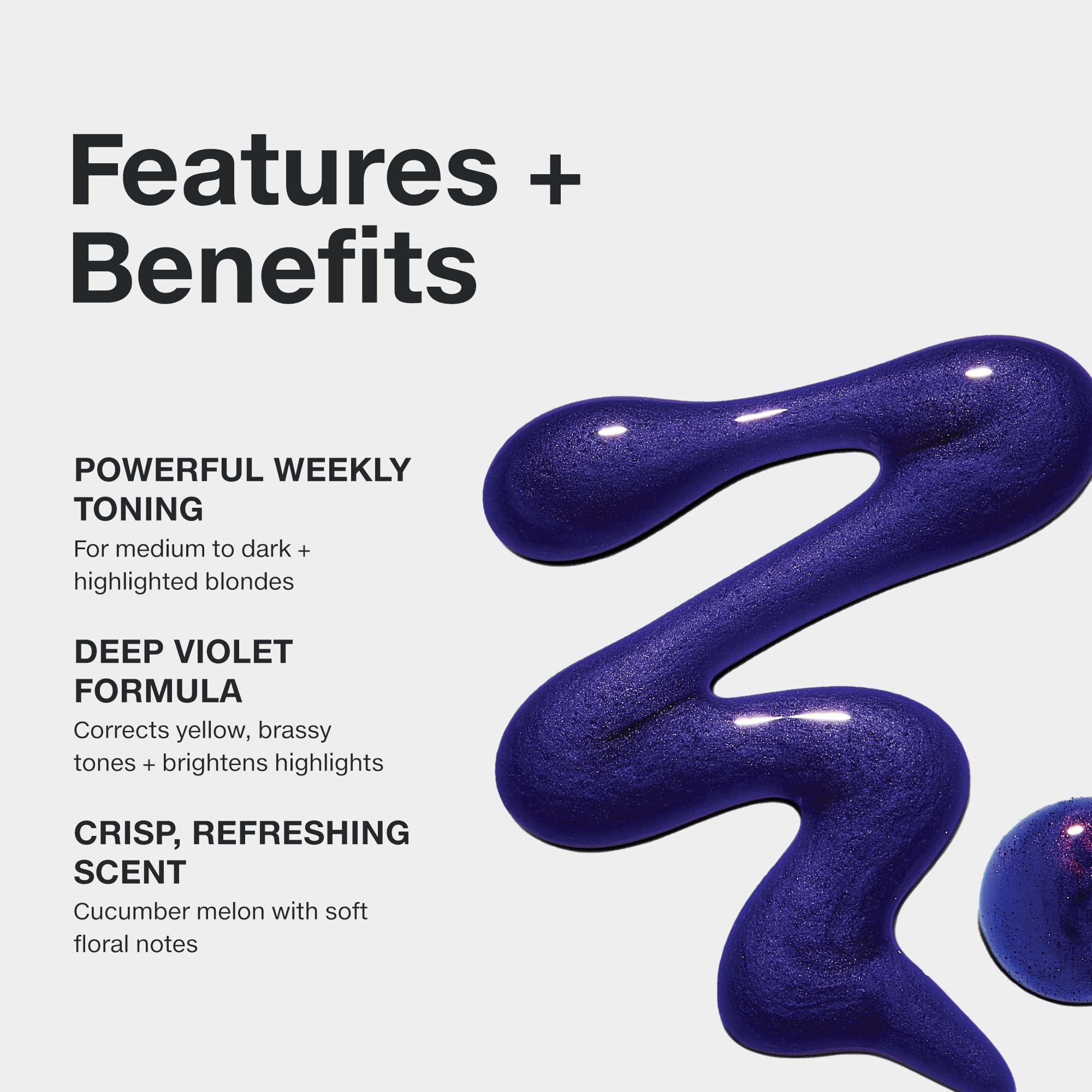 Paul Mitchell Platinum Plus Deep Violet Shampoo, aplicación suave para tonificar semanalmente