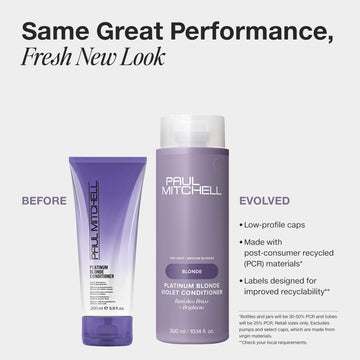 Paul Mitchell Acondicionador Rubio Platino, textura crema, hidrata el cabello