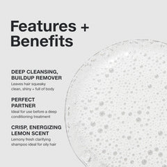 Cabello limpio, brillante y con cuerpo tras lavar con Shampoo Two de Paul Mitchell.