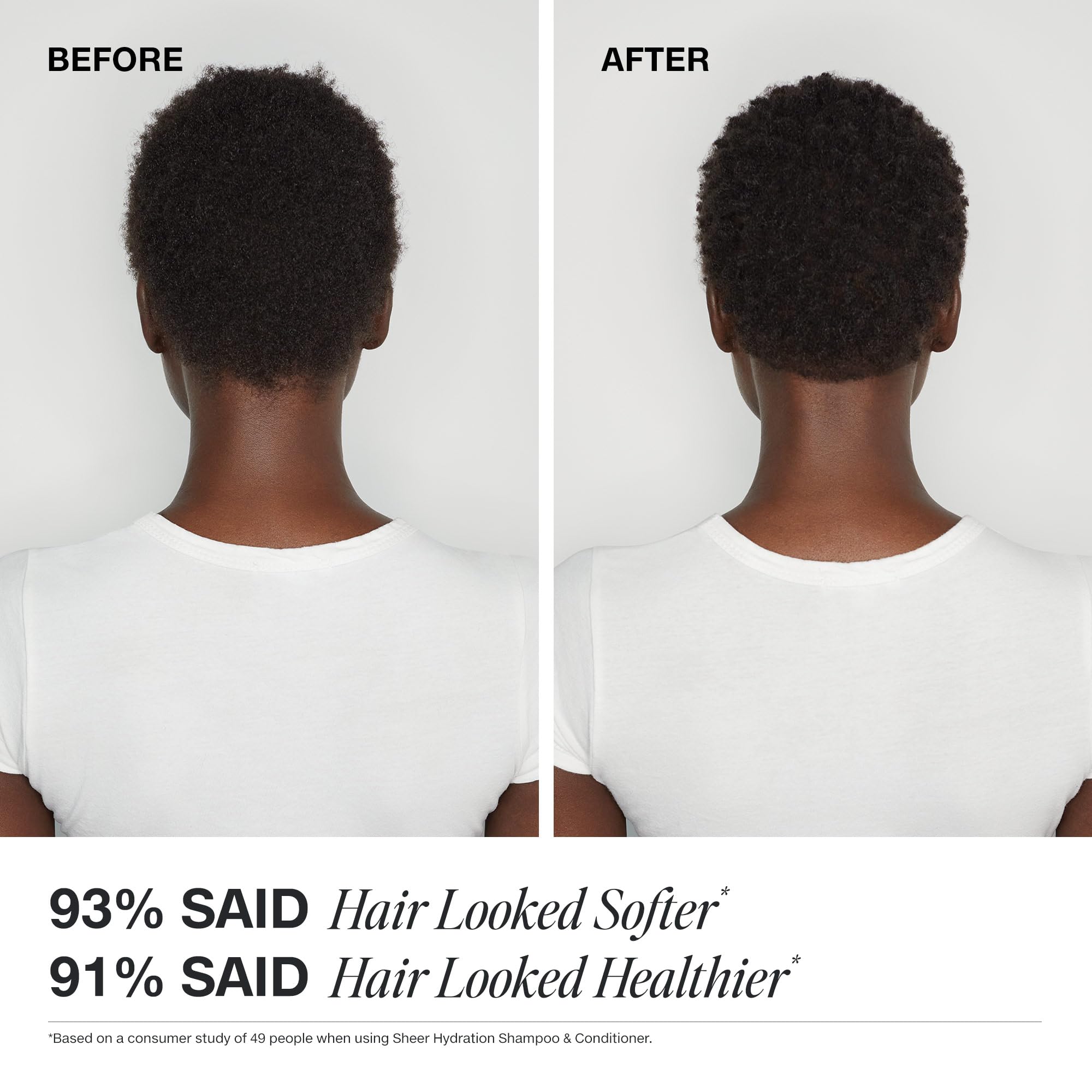 Brillo notable tras usar Paul Mitchell Sheer Hydration, ideal para un look saludable.
