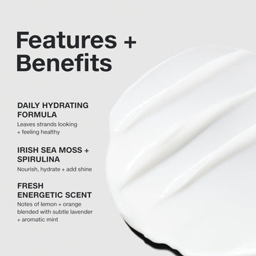 Textura cremosa de Paul Mitchell Sheer Hydration facilita la aplicación y deja cabello suave.