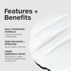 Textura cremosa de Paul Mitchell Sheer Hydration facilita la aplicación y deja cabello suave.