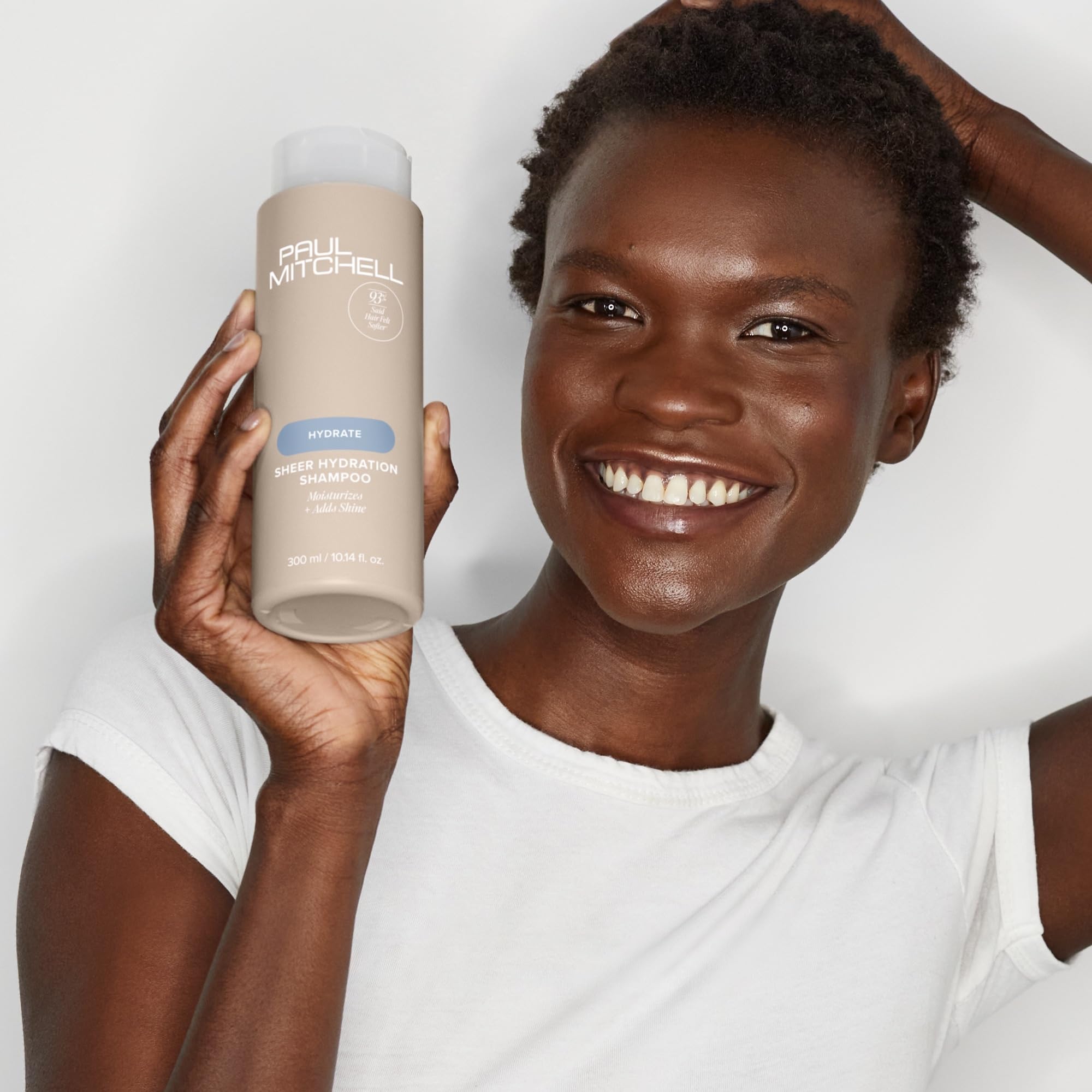 Ingredientes musgo irlandés y espirulina en Paul Mitchell Sheer Hydration champú