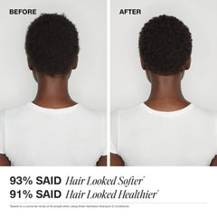Cabello con brillo tras usar el acondicionador Sheer Hydration