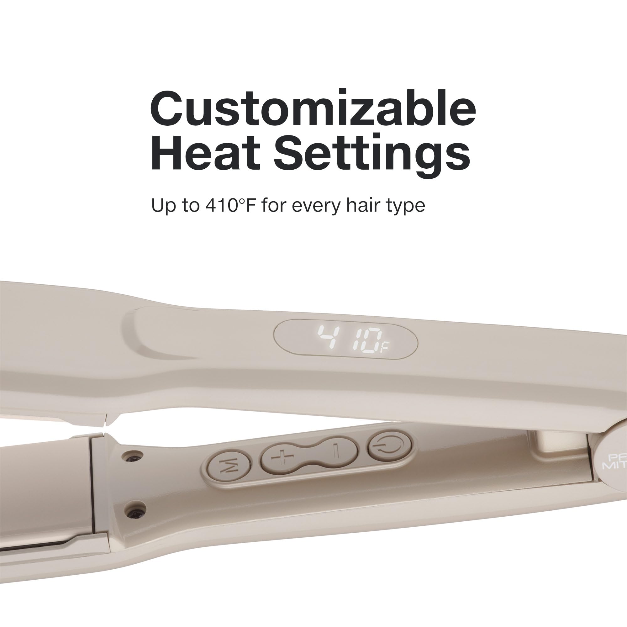 Plancha Paul Mitchell Smooth+ en negro de 1,25 pulgadas para estilos lisos