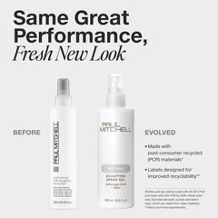 Paul Mitchell Soft Sculpting Spray Gel: aplicación con spray para definir rizos.