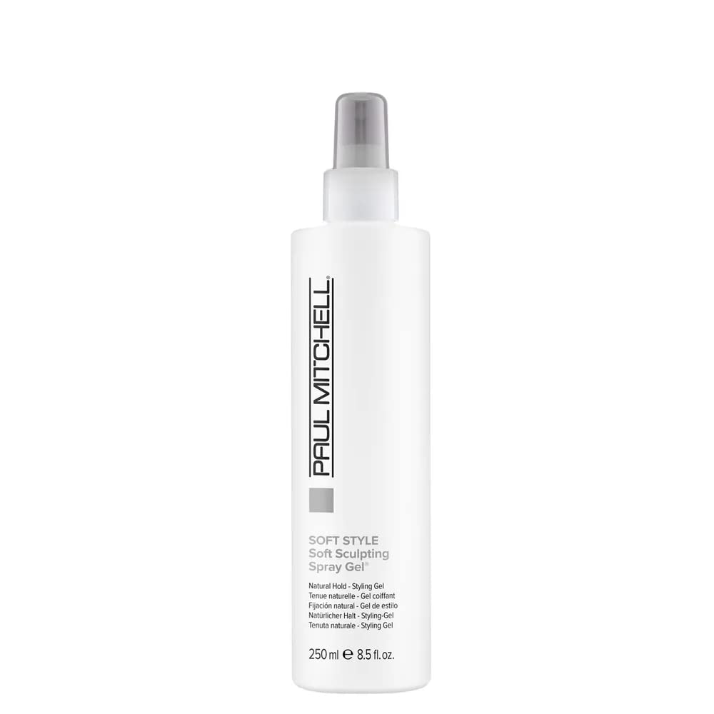 Paul Mitchell Soft Sculpting Spray Gel: bote visible, acabado ligero y brillo natural.