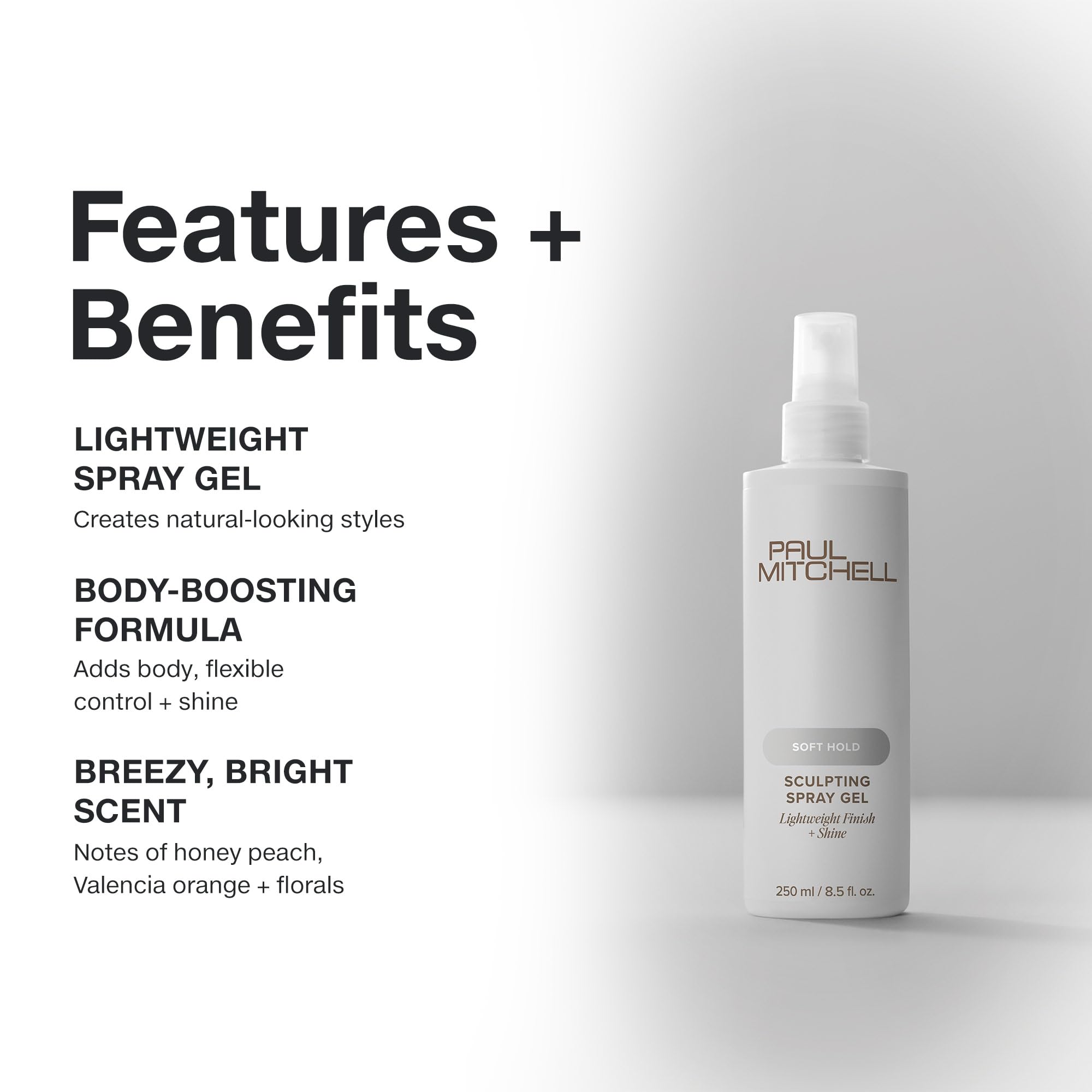 Paul Mitchell Soft Sculpting Spray Gel: acabado natural para todo tipo de pelo.