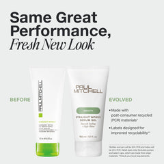 Aplicación del gel Paul Mitchell Straight Works para un peinado preciso
