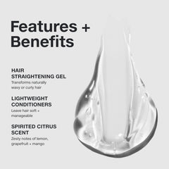 Muestra textura suave con Paul Mitchell Straight Works Gel