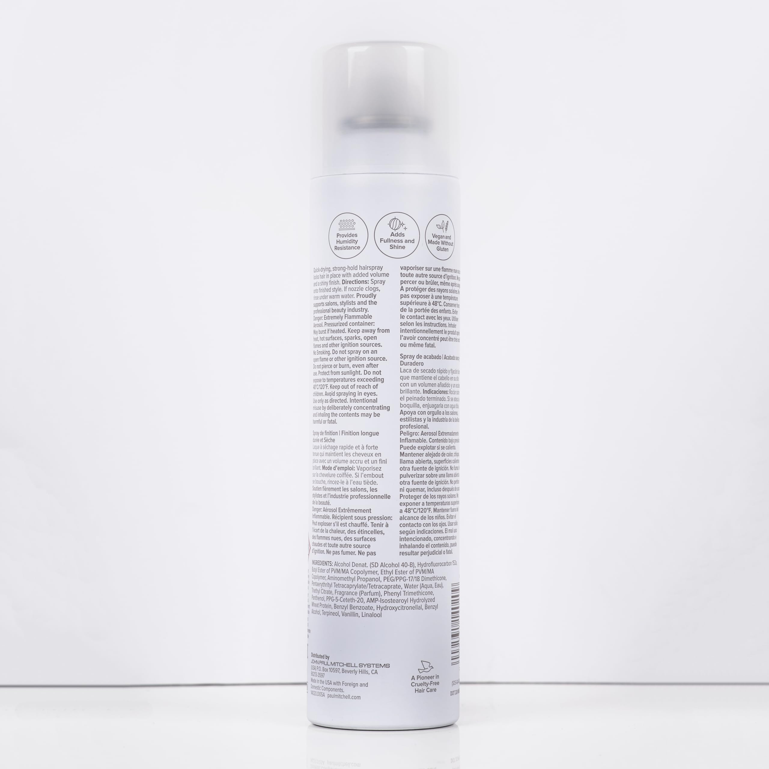Coiffage précis et fixation des styles lisses avec Paul Mitchell Super Clean Extra Hairspray