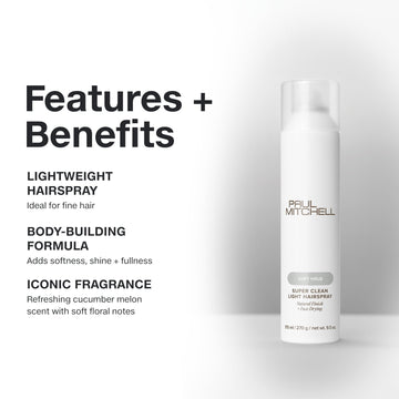 Paul Mitchell Super Clean acabado natural para peinados ligeros