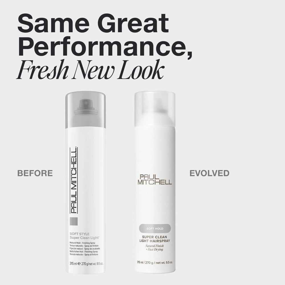 Paul Mitchell Super Clean fijador ligero aporta cuerpo y brillo al cabello fino