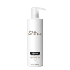 Paul Mitchell Super Clean Sculpting Gel, botella para control máximo y brillo.
