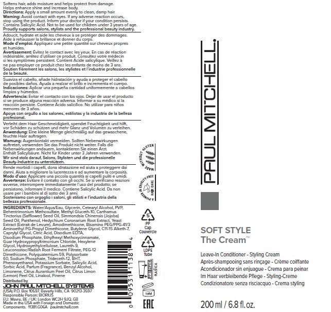 Paul Mitchell The Cream – protection UV douce adaptée à tous types de cheveux.