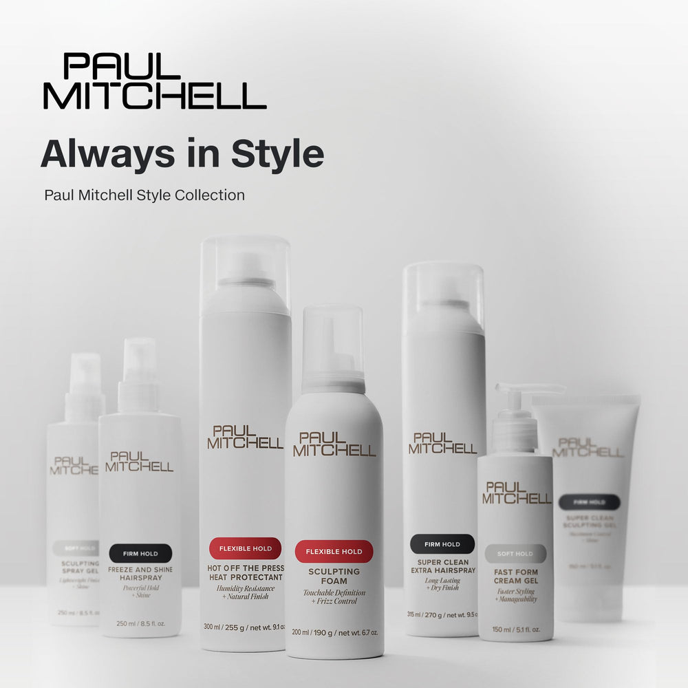 Paul Mitchell Wax Works fragrance note blends citrus and florals for a tranquil scent.