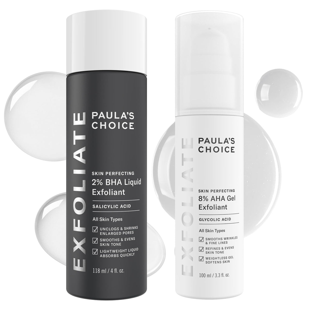 Paula's Choice 8% AHA gel exfoliante para renovar suavemente la piel