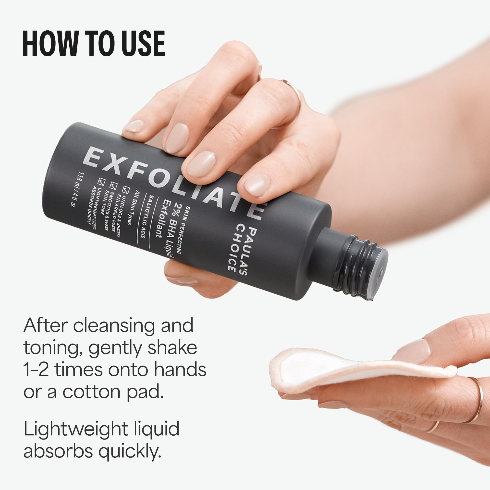 Paula's Choice, aplicación diaria de exfoliante BHA para piel suave