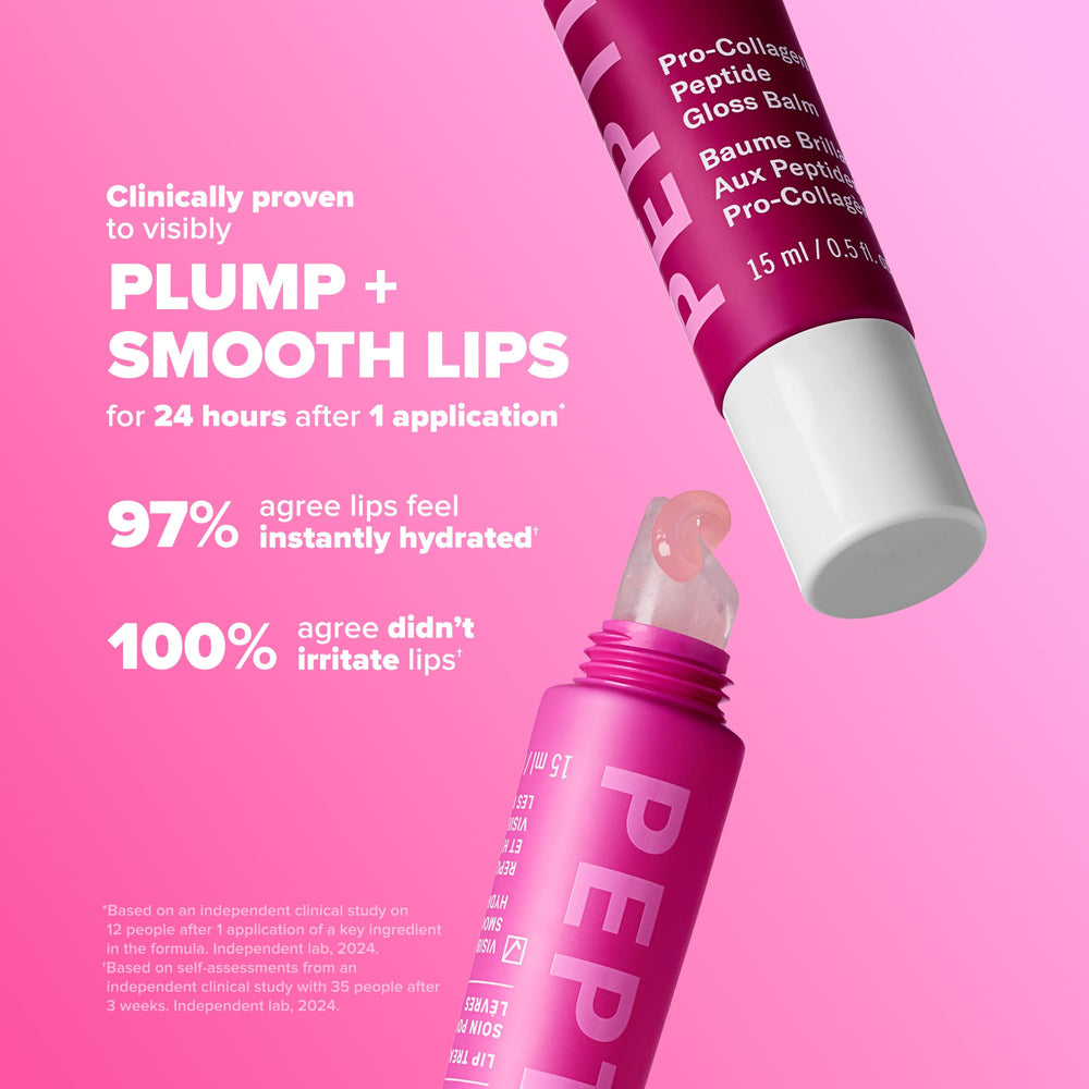 Paula's Choice aplicación sobre labios desnudos o color ofrece brillo jugoso.