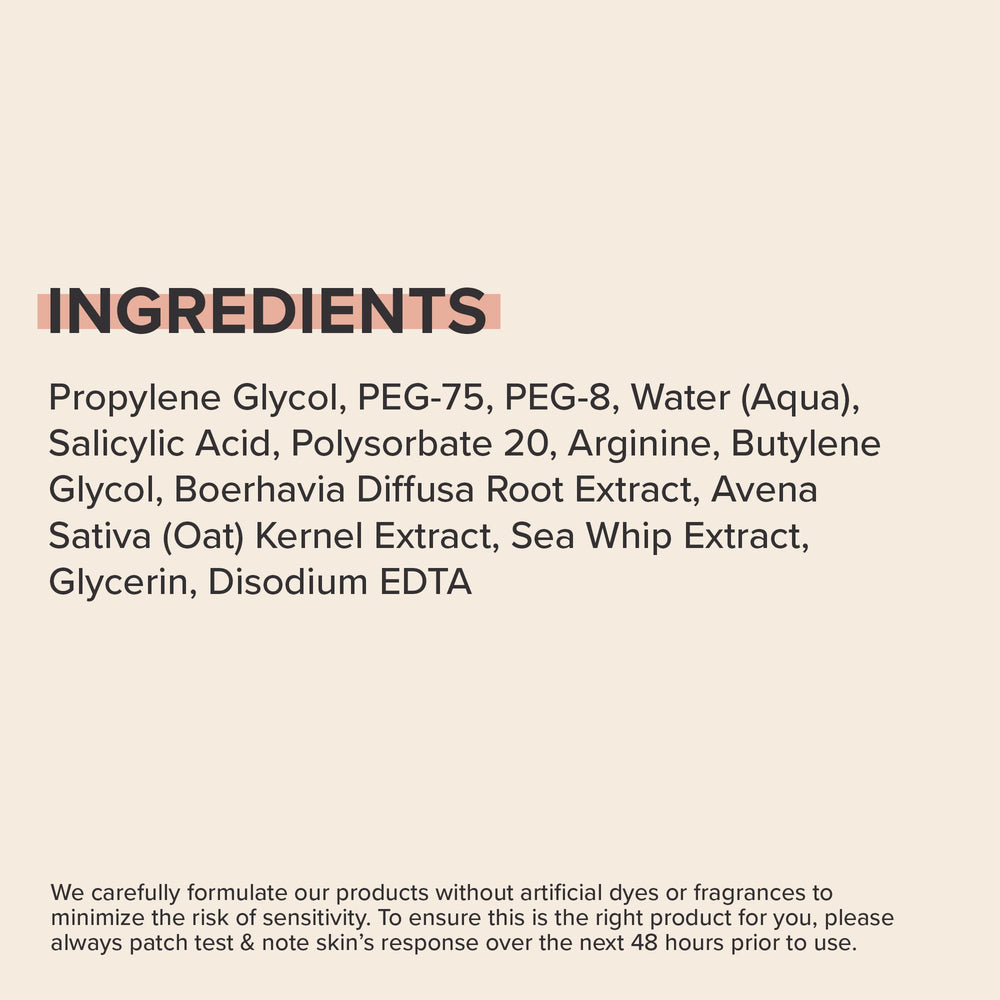 Textura gel-serum BHA 9 facilita aplicación fácil y sensación suave