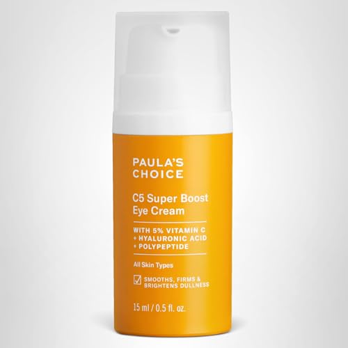 Paula's Choice C5 Eye Cream, fini lumineux et hydratation durable pour les yeux sensibles.