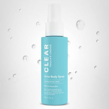 Paula's Choice CLEAR Back & Body Acne Spray ideal para uso diario preventivo.
