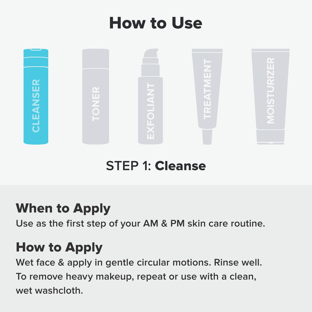 Close-up of gel texture from Paula's Choice CLEAR Pore Cleanser for blemish-prone skin.