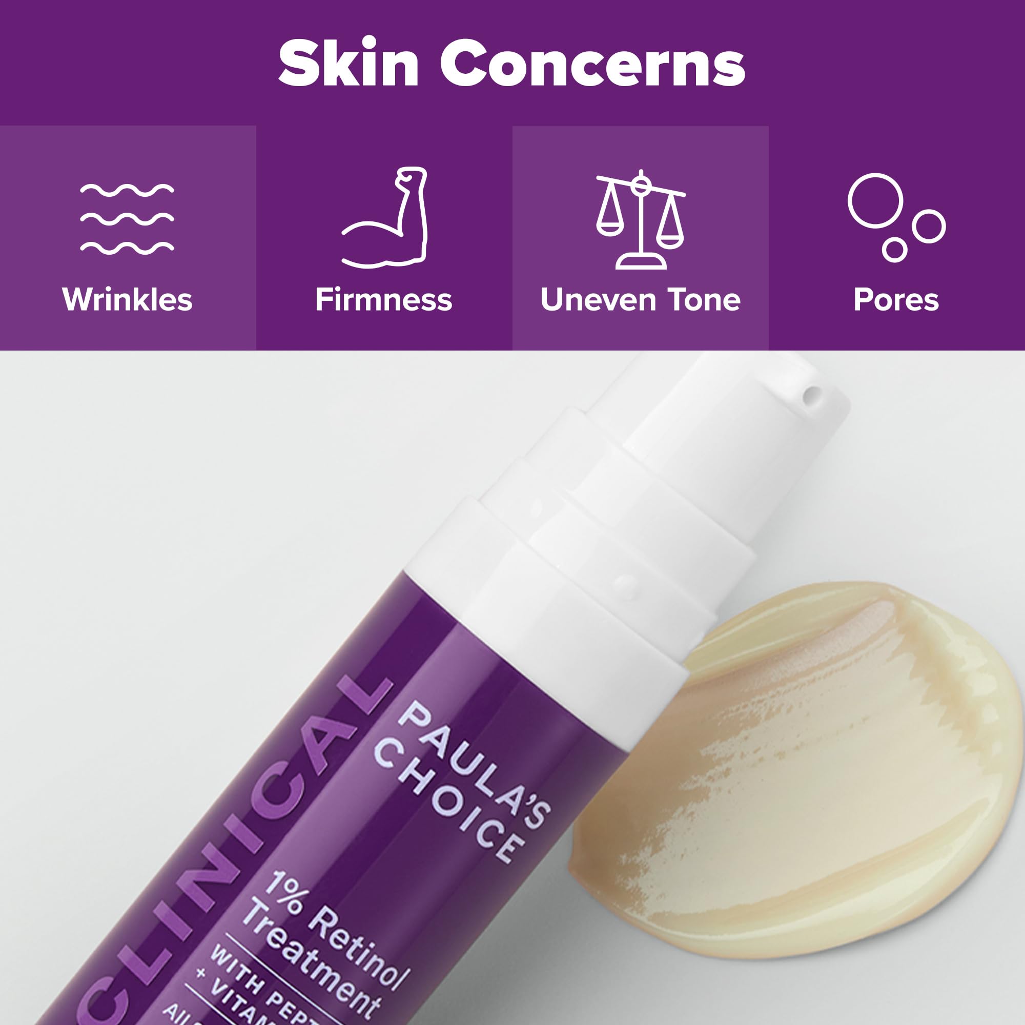 Enfoque en marcas posacné con Paula's Choice Retinol.