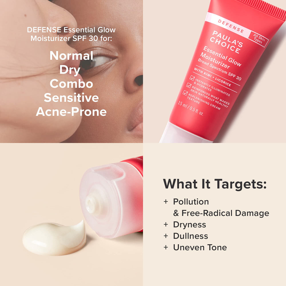 Paula's Choice DEFENSE aplicación-crema SPF 30, rápida y ligera para uso diario.