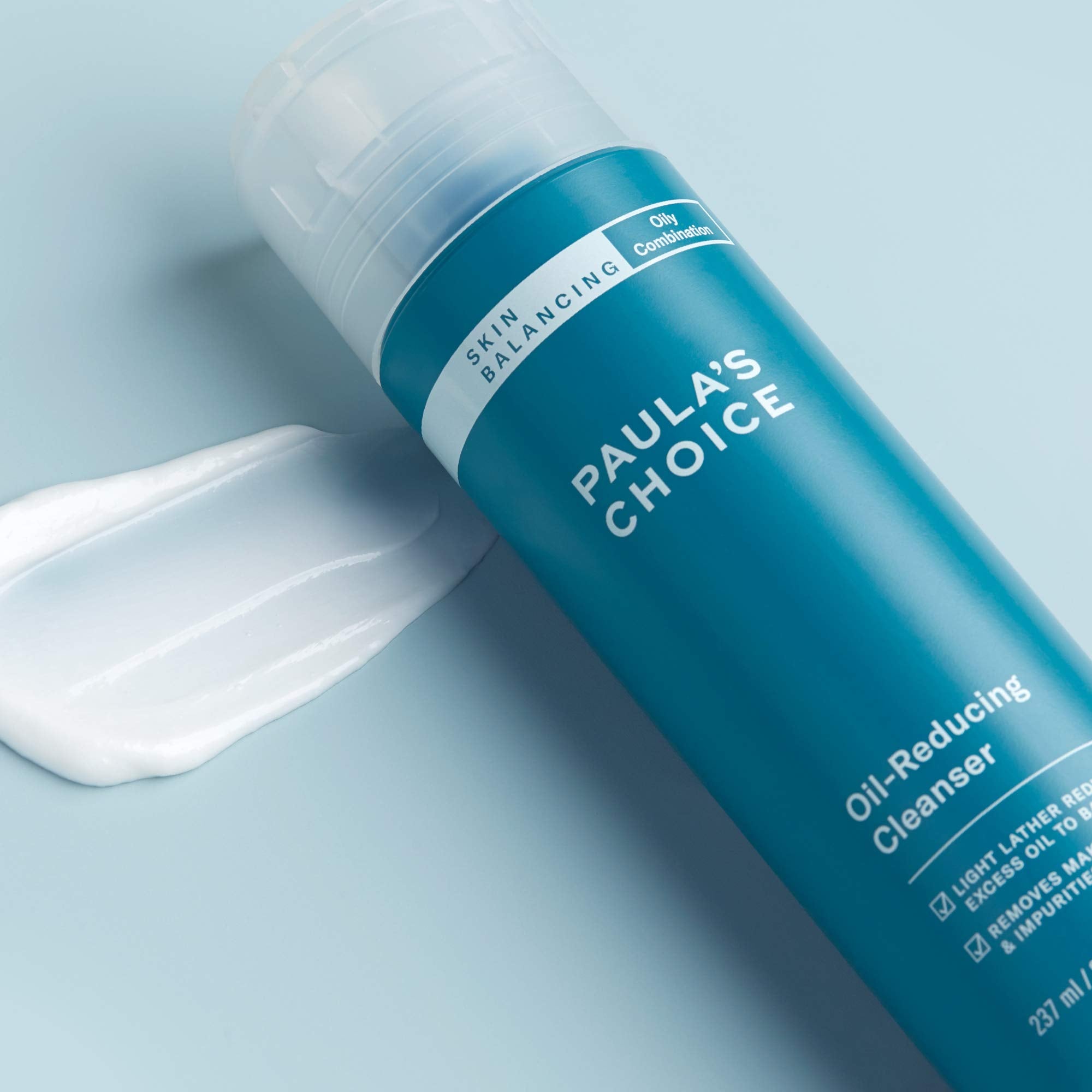 Paula's Choice Equilibrio: textura crema-espuma que elimina impurezas y deja la piel fresca.