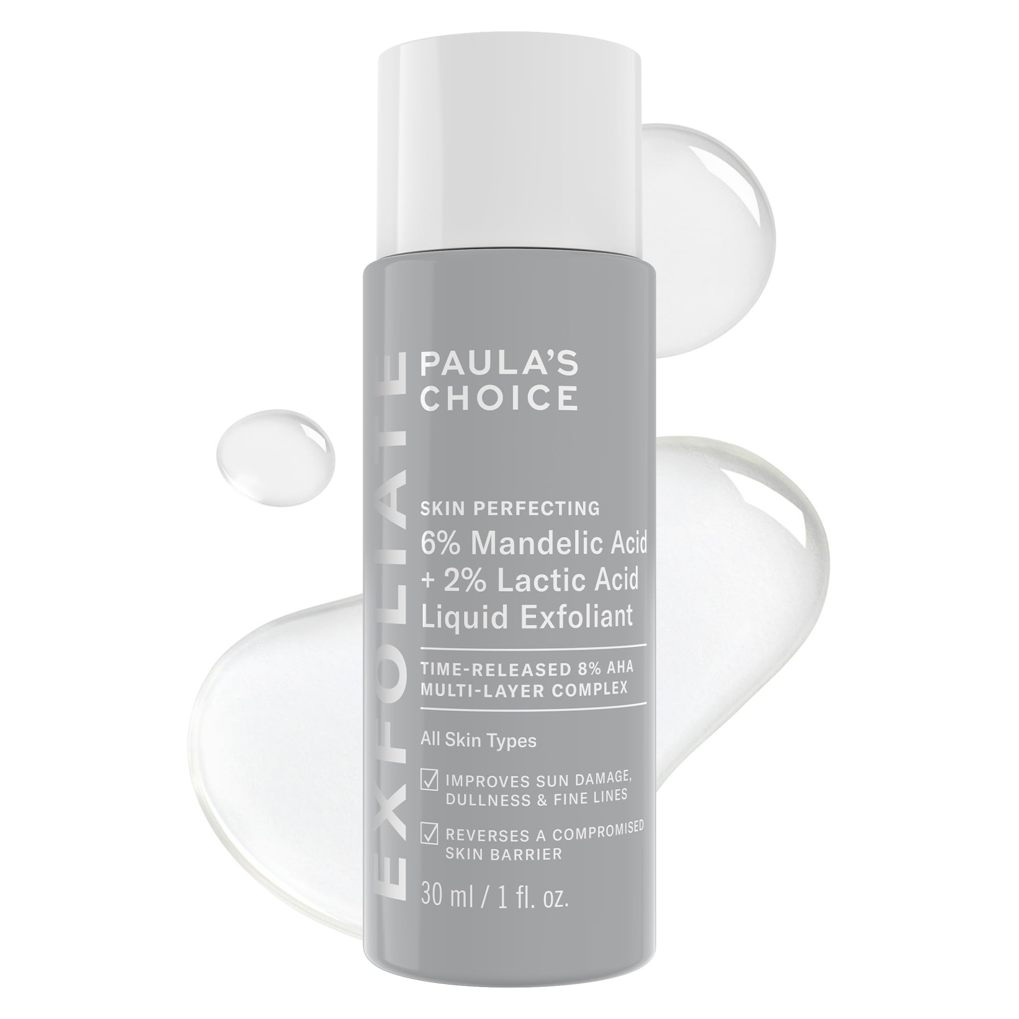 Paula's Choice Exfoliante líquido en botella para exfoliación suave y práctica.