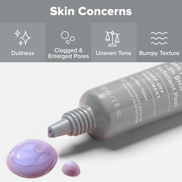 Paula's Choice Exfoliante Peel muestra resultado visible tras 10 minutos