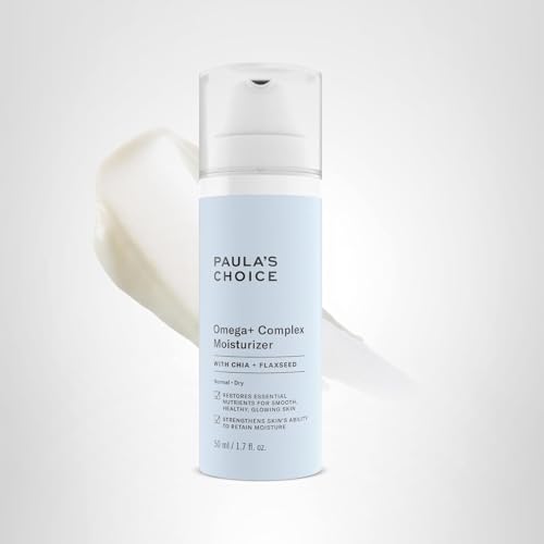 Paula's Choice Omega+ Complex – flacon pompe pratique pour routine quotidienne.