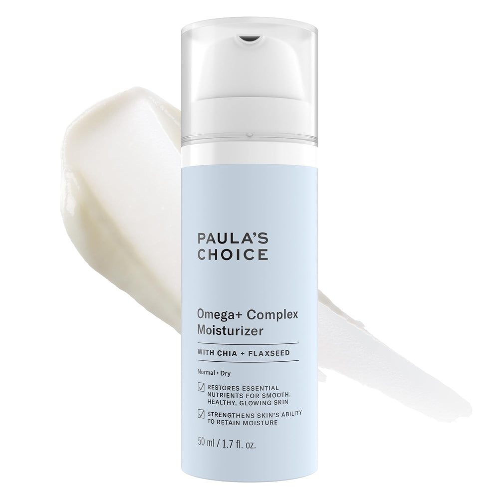 Paula's Choice Omega+ Complex – crème visage légère pour hydratation durable et confort.