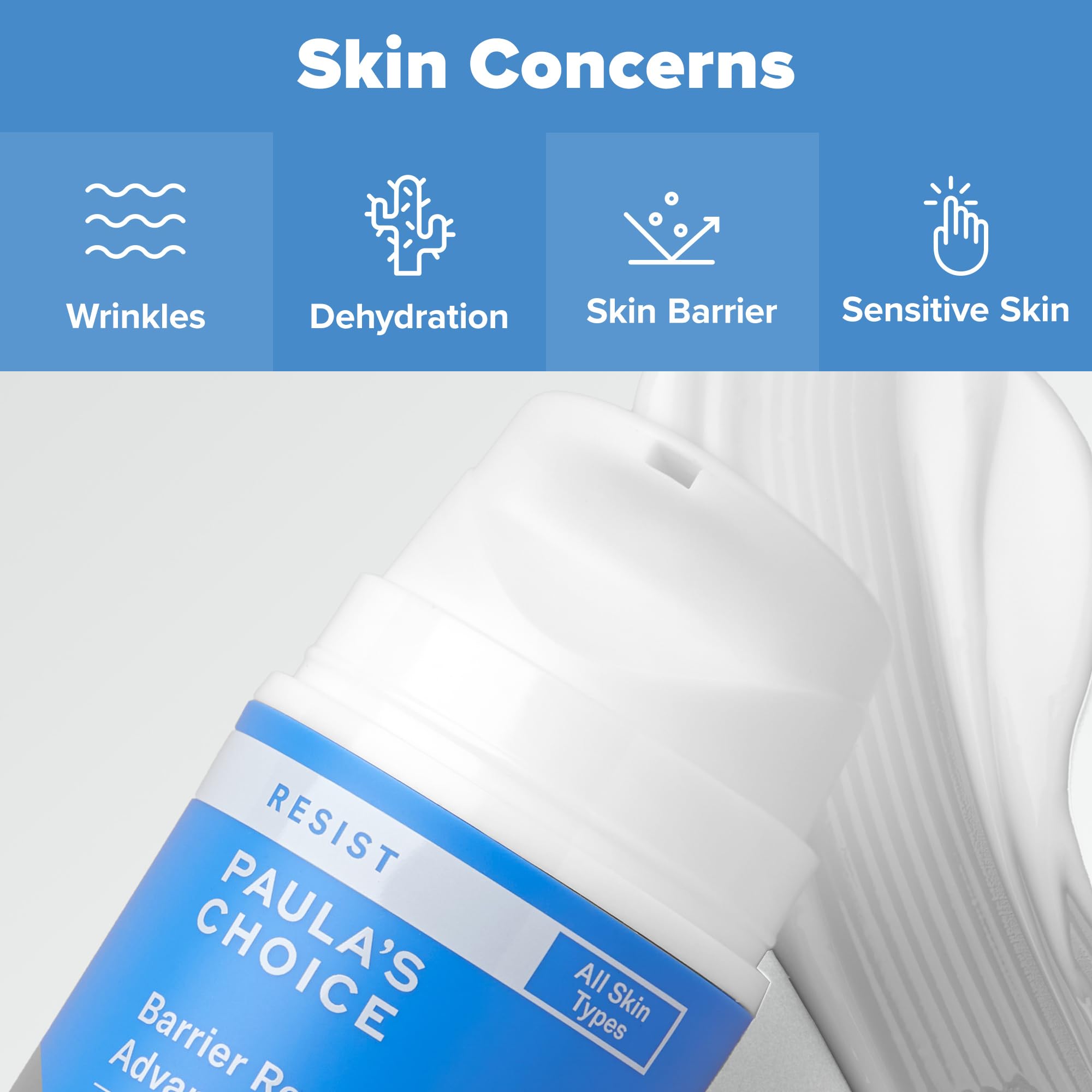 Paula's Choice RESIST Barrier Repair sin fragancia, ideal para piel sensible y reactiva.