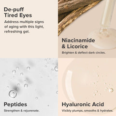 Paula's Choice Resist Gel para ojos, ingredientes con ácido hialurónico.